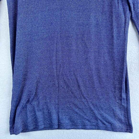 NWT Michael Stars Tunic Womens Medium Blue Top Layer Shiny Preppy Y2k Retro - Picture 12 of 14